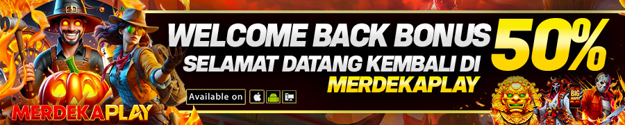 WELCOME BACK BONUS 50 %